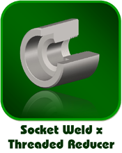 Socket Weld x Threaded Reducer Socket Weld x Threaded Reducer