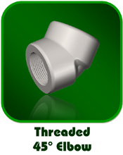 Threaded 45° Elbow Threaded 45° Elbow